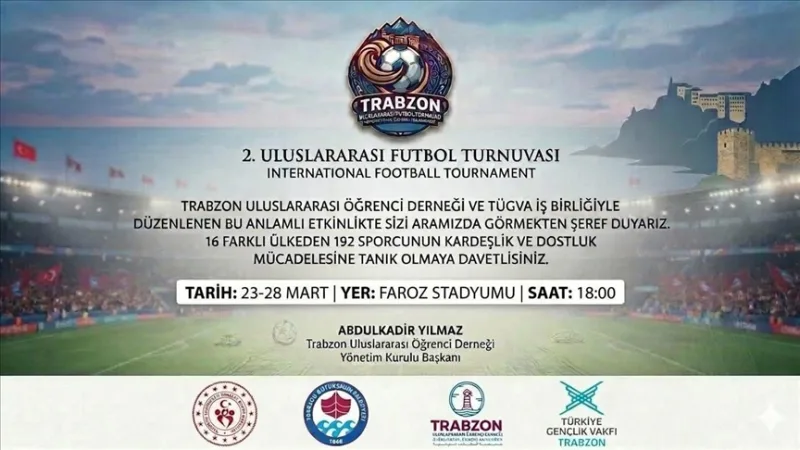 In Trabzon wordt een voetbaltoernooi georganiseerd waaraan internationale studenten zullen deelnemen